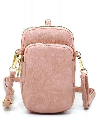 Fashion Mini Crossbody Bag Cell Phone Purse AD720 BLUSH